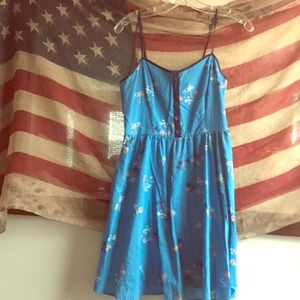 Tropical print sundress